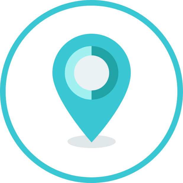 Turquoise Location Pin